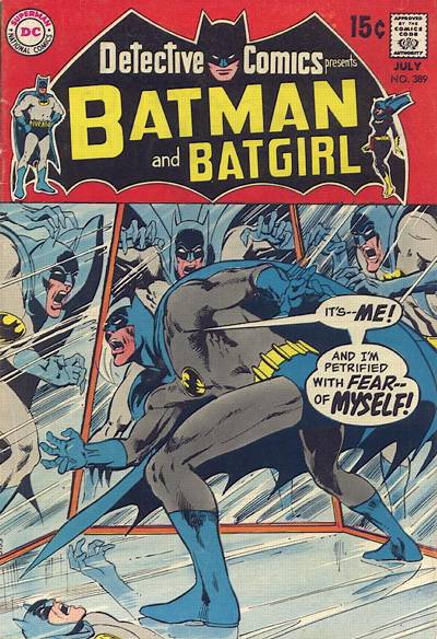 Detective #389, the first solo Batman cover where Adams really cuts loose.