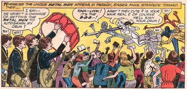 Metal Men #12 (1965), script by Bob Kanigher, art by Ross Andru and Mike Esposito