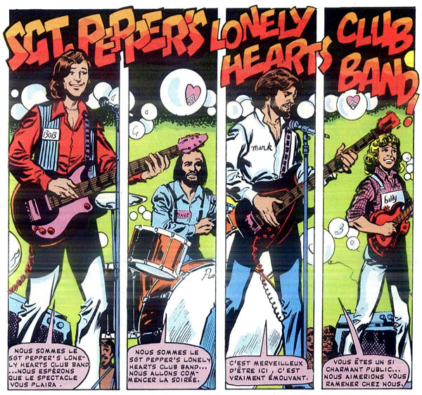 Sgt. Pepper's Lonely Hearts Club Band (French edition, 1979), art by George Pérez and Jim Mooney