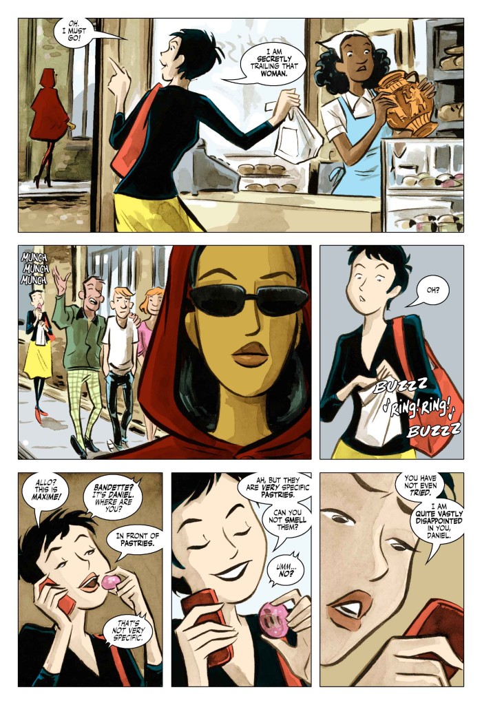 Bandette, by Paul Tobin and Colleen Coover, published by Chris Roberson's MonkeyBrain Comics.
