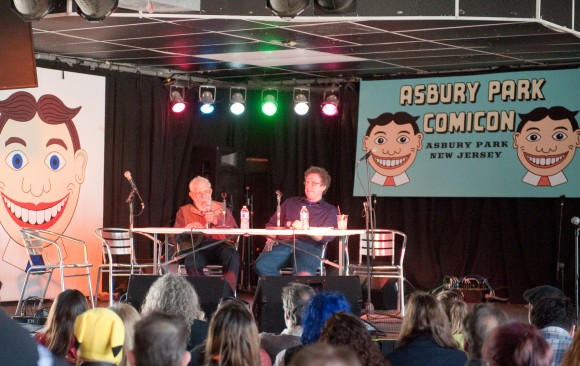 Al Jaffee interviewed by the Mighty Danny Fingeroth at Asbury Comicon 2013.