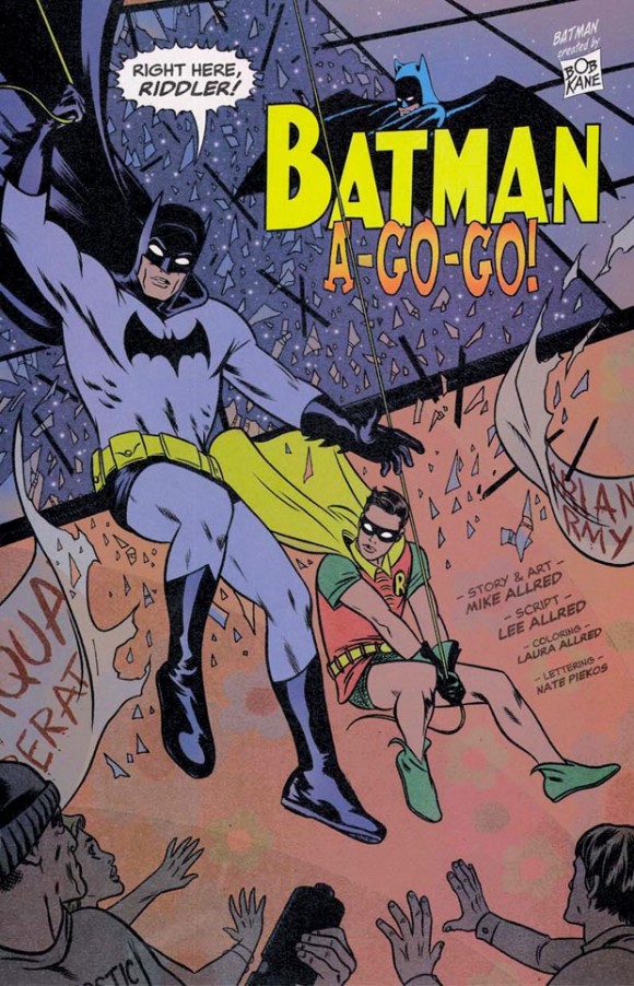The Batman '66 homage before the Batman '66 comic. From Solo #7.