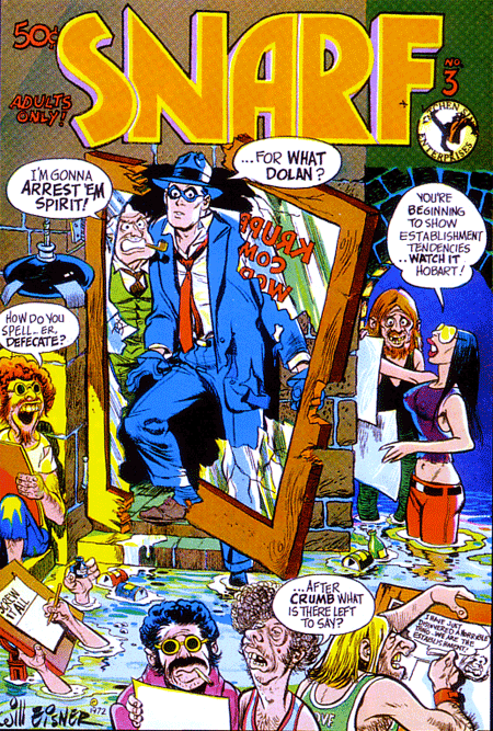 Will Eisner and The Spirit's tip of the hat to the underground comix.