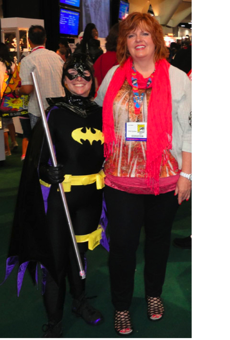 The Batgirl of San Diego, with writer Gail Simone. H/T: DCWomenKickingAss