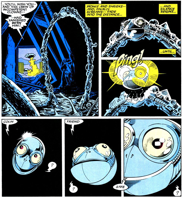 from Excalibur #2 (1988), script by Chris Claremont, art by Alan Davis and Paul Neary