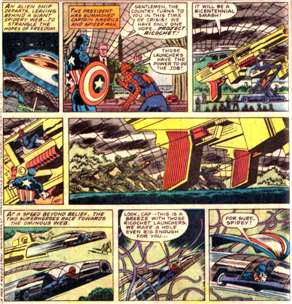 Advertisement for “Ricochet Racers” in Marvel Team-Up #34 (1975)