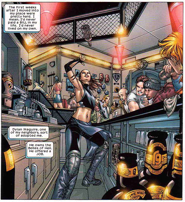 from Mekanix #1 (2002), script by Chris Claremont, art by Juan Bobillo and Marcelo Sosa