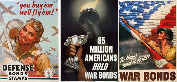 WWII war bonds posters