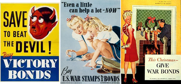 WWII war bonds posters