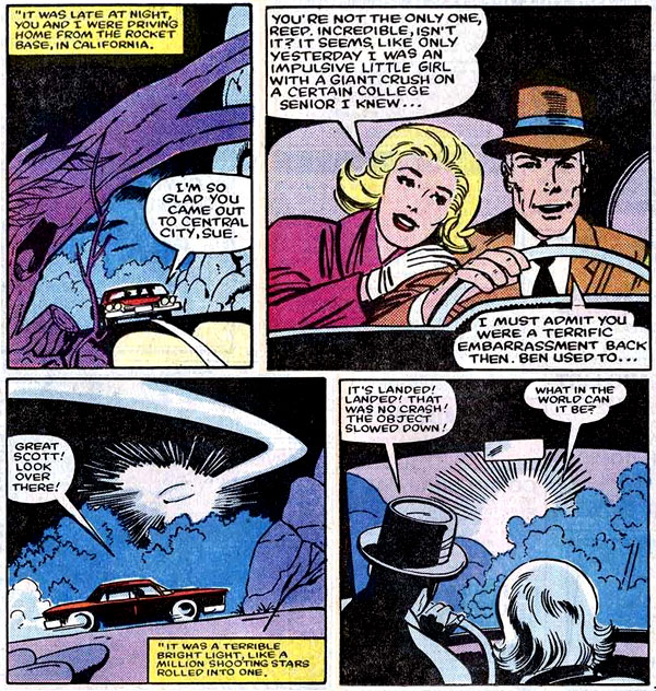 panels from Fantastic Four #271 (1984), script and art by John Byrne