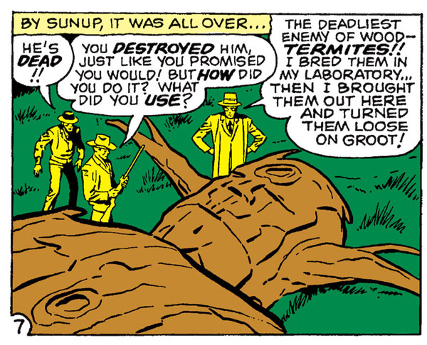panel from Tales to Astonish #13, script by Larry Lieber (?), art by Jack Kirby and Dick Ayers