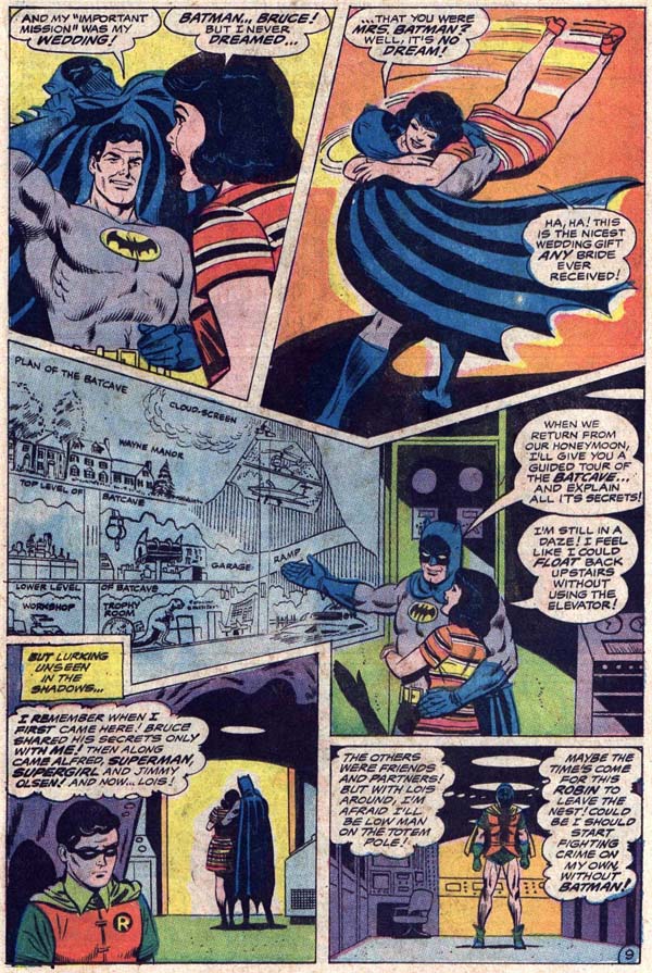 Panels from Lois Lane #89 (1969), script by Leo Dorfman, art by Curt Swan and Mike Esposito