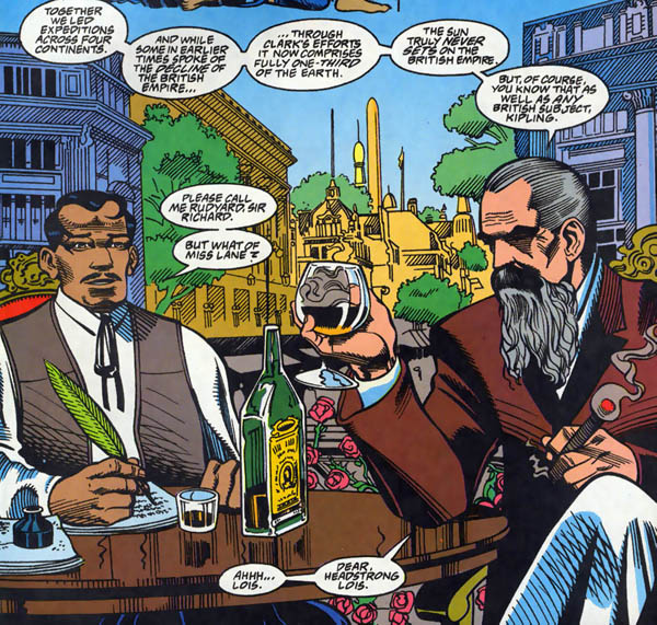 Panels from Superman Annual #6 (1994), script by Darren Vincenzo, art by Frank Fosco and Stan Woch