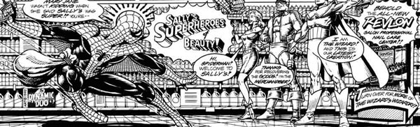 from The Amazing Spider-Man Meets Sally's Superheroes one-shot (1992), art by Arlen Schumer