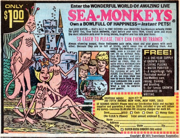 Sea Monkey Ad