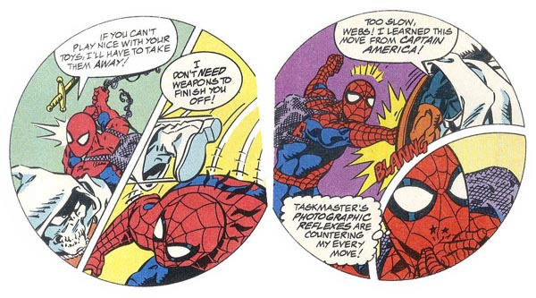 from "Spider-Man: The Task and the Terror" (1994), script by Mark Bernardo, art by Craig Brasfield and Sam DeLaRosa