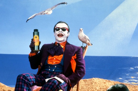 The Joker just can't stay off the beach.