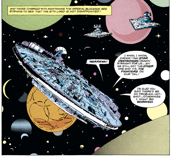 from Star Wars #41 (1980), script by Archie Goodwin, art by Al Williamson and Carlos Garzon