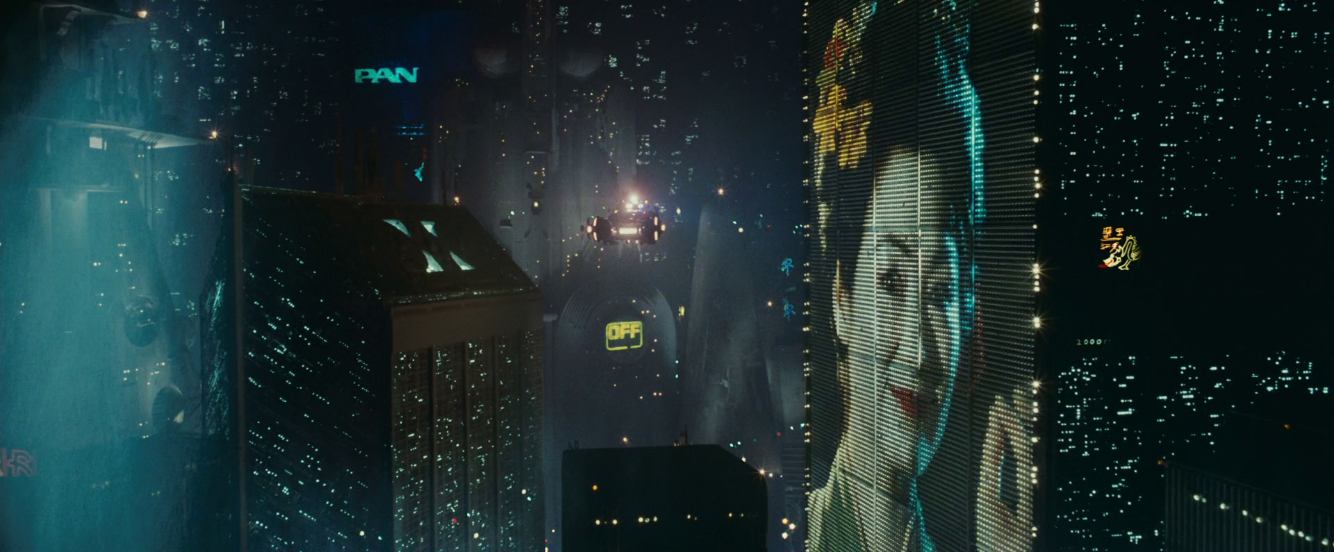 Foto da cidade do filme “Blade Runner – O Caçador de Androides