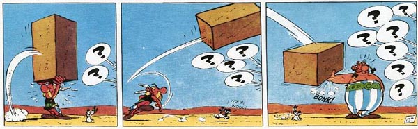 Asterix and Cleopatra (1969), script by René Goscinny, art by Albert Uderzo