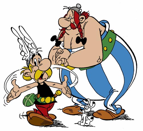 Asterix and Obelix, art by Albert Uderzo