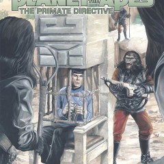 Beneath the STAR TREK/PLANET OF THE APES Variant Cover