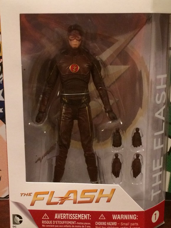 He comes in the standard DC Collectibles packaging.