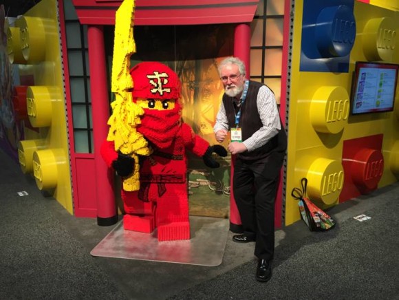 Master of Spinjitzu, Kai, from LEGO NINJAGO and Jim Salicrup, from Papercutz