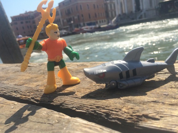 Here I must leave you, my robot friend. They do not allow sharks on the train back to Rome ..."