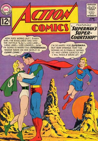 Curt Swan/George Klein. And, yes, Supergirl, that is strange.