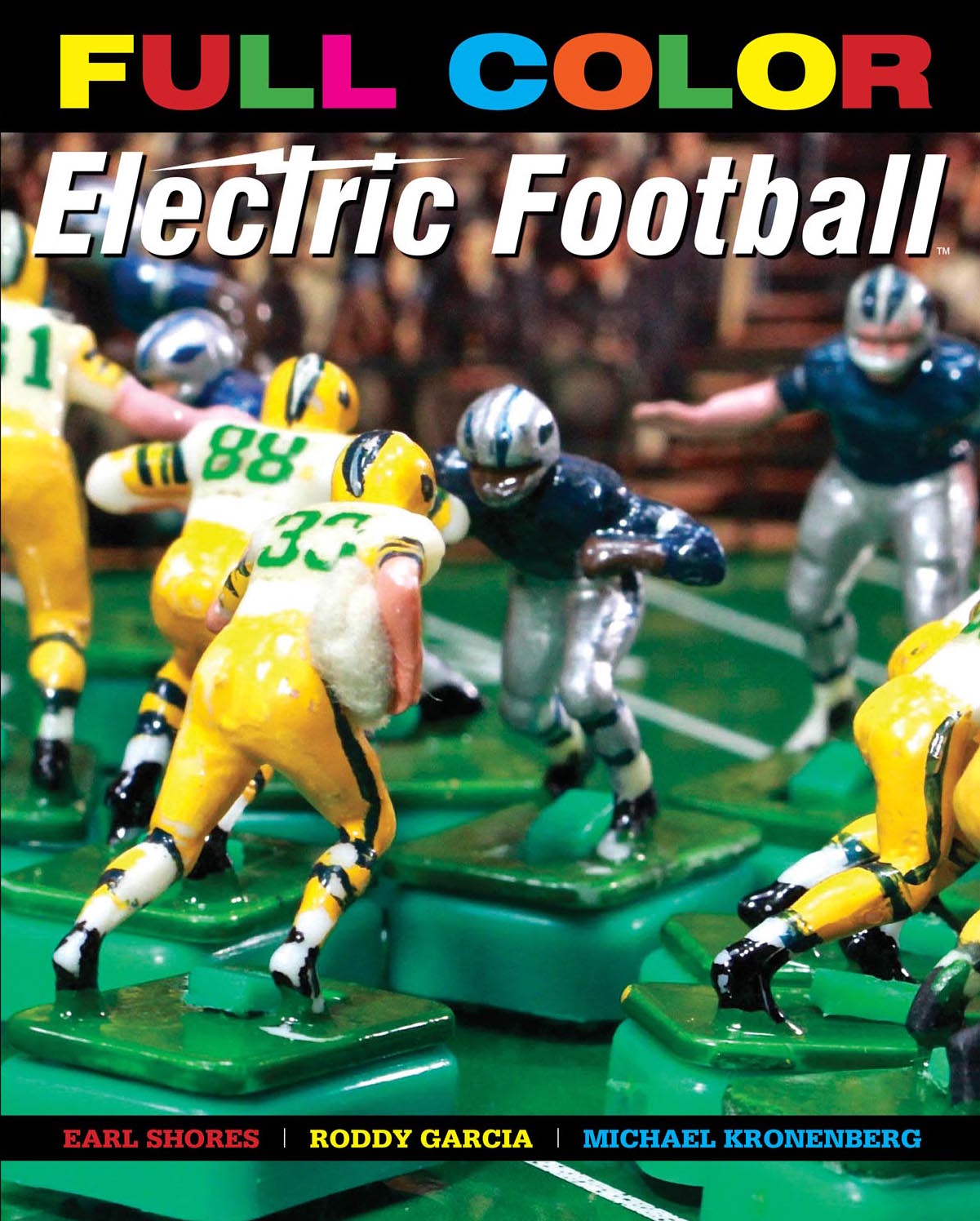 The back cover from Electric Football history book, The Unforgettable Buzz.  Tudor NFL Electric Football was a …