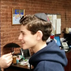 BRUCE WAYNE Lights the Menorah and I Kvell