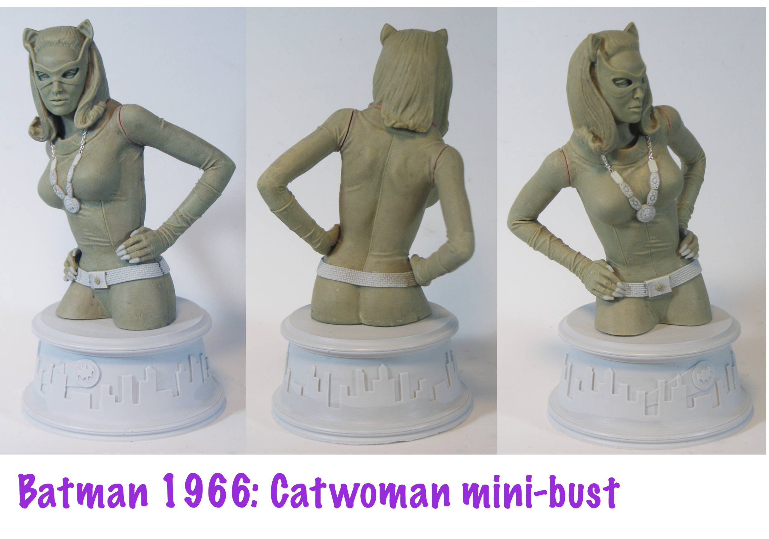 catwoman-66-minibust-clay