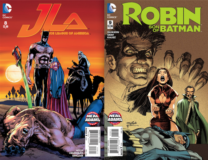 JLA colored by Alex Sinclair. Robin: Son of Batman colored by Dave McCaig.