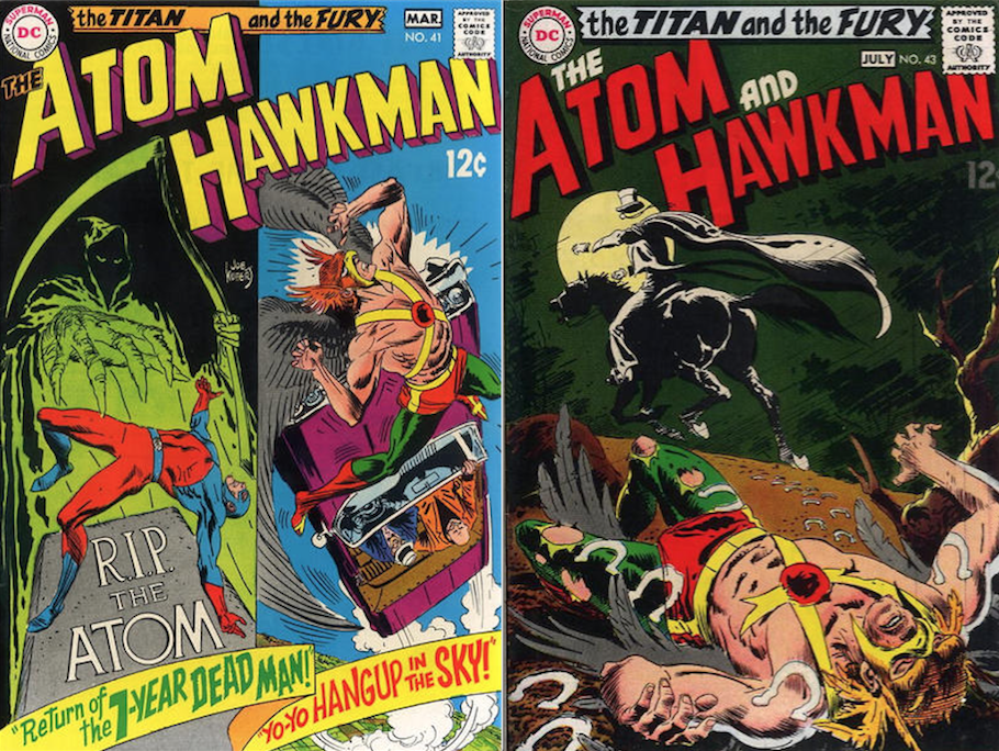 Kubert on their minds: Janson had a letter printed in Issue # (right), which referenced Issue # (left).