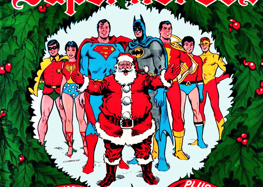 superhero christmas wallpaper