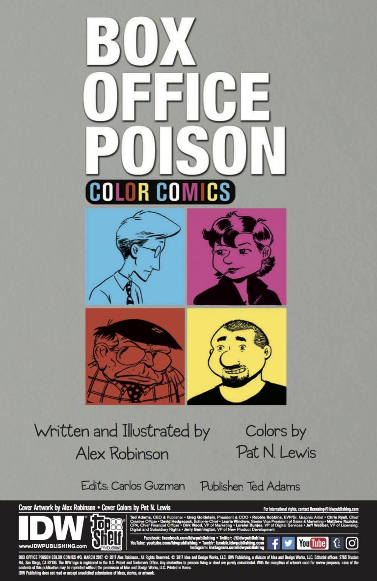 box office poison alex robinson