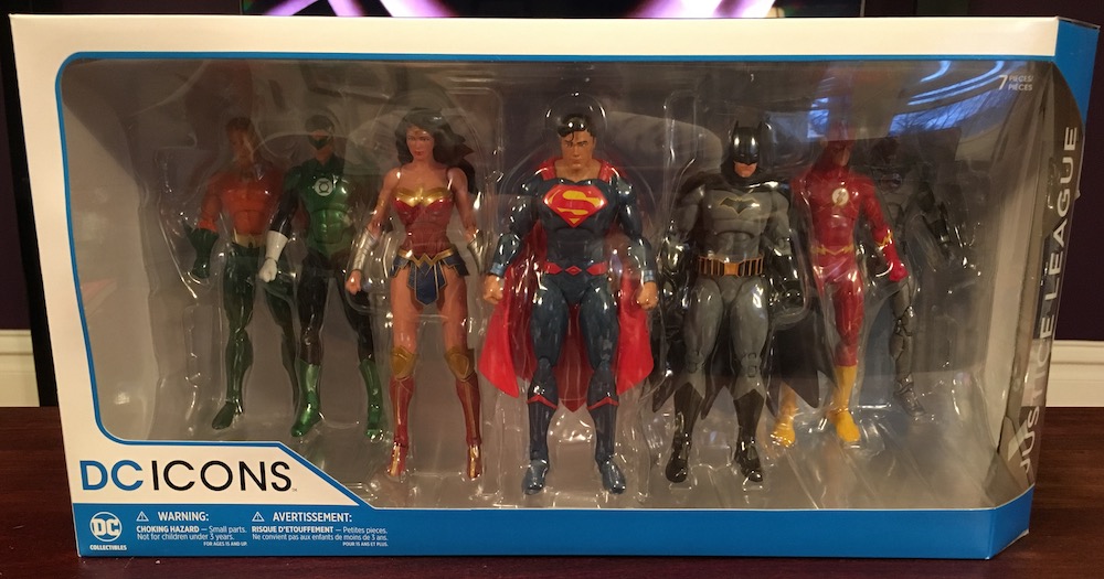 dc icons justice league 7 pack