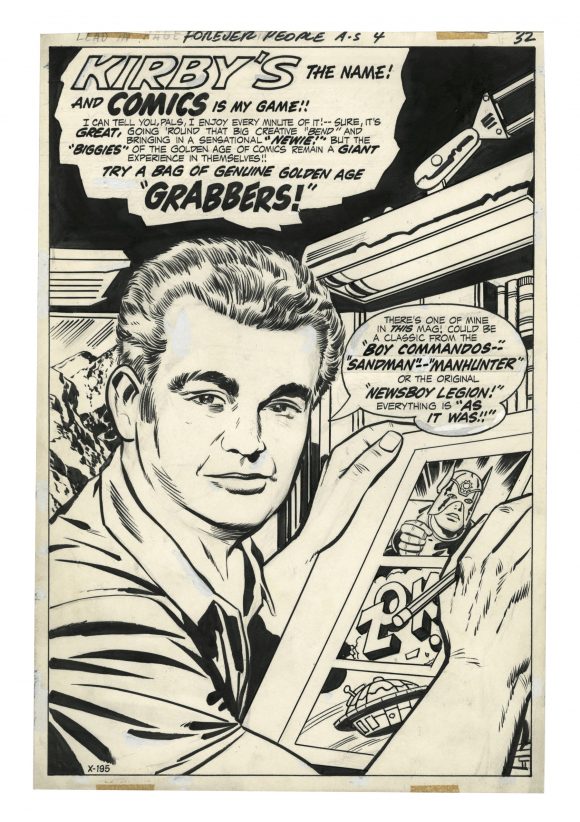 13 GREAT PAGES From the JACK KIRBY FOREVER PEOPLE Artist’s Edition ...