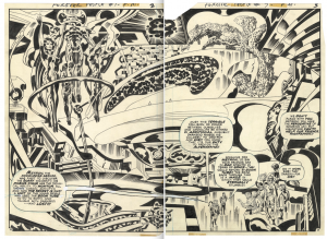 13 GREAT PAGES From the JACK KIRBY FOREVER PEOPLE Artist’s Edition ...