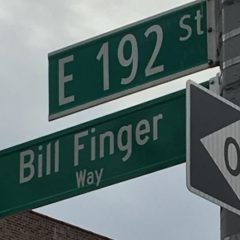A Fine Honor: BILL FINGER WAY Unveiled in New York City