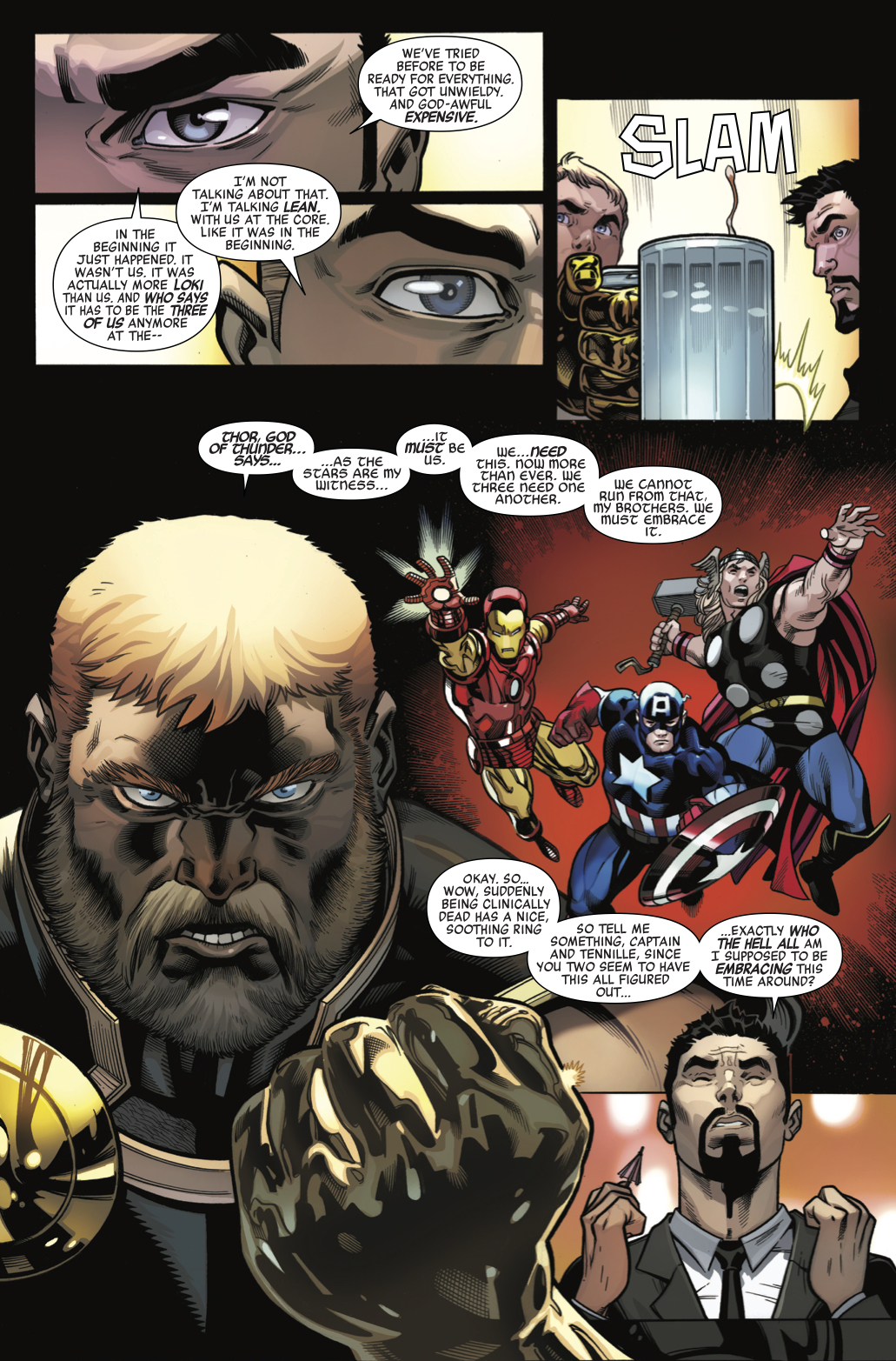 SNEAK PEEK THE AVENGERS 1 Opens With a Mighty Meta Conversation