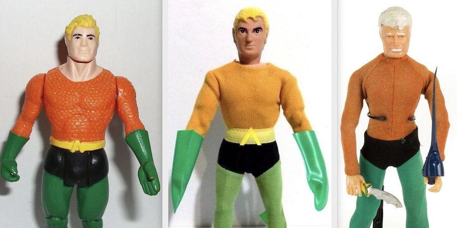 AQUAMAN & PLASTIC MAN Mattel   Action Figure 