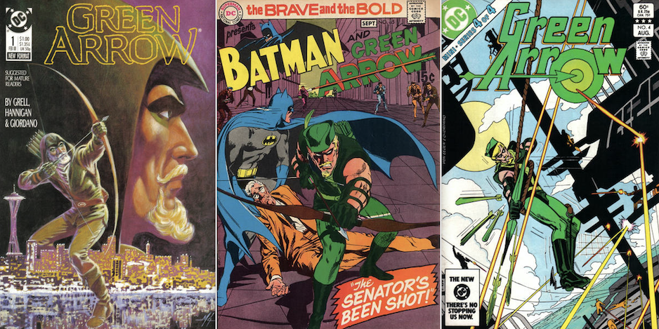 green arrow comic book covers
