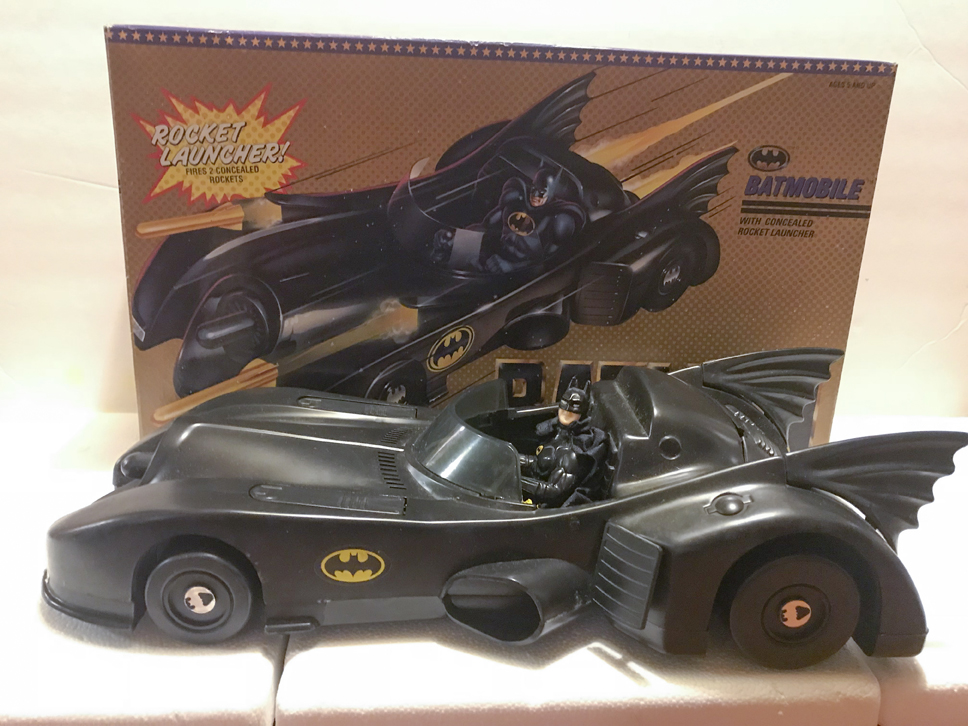 Batman 1989 BATMOBILE 15" Long Toy RARE Vintage DC Comics Michael Keaton 