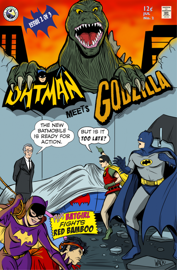 FIRST LOOK: The BATMAN '66 MEETS GODZILLA #2 Cover | 13th ...
