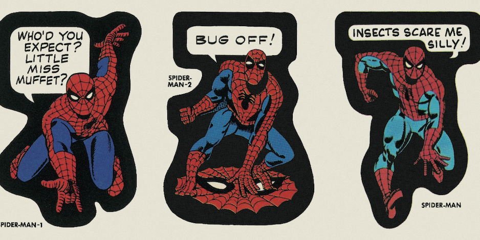 Sticker Spider Man Retro - Autocollant Super-Héros 