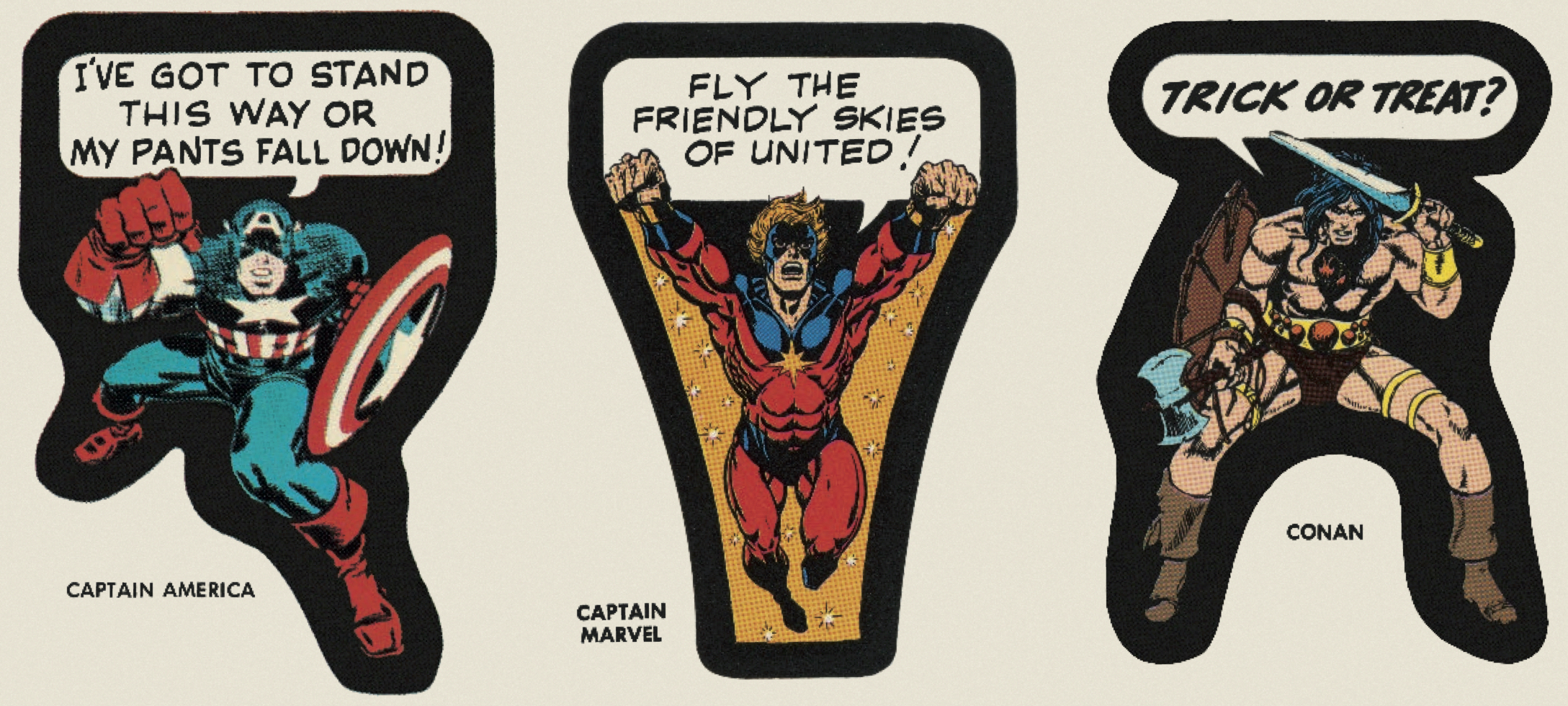 FAR OUT! MARVEL Reprints Classic Vintage Stickers From '60s and