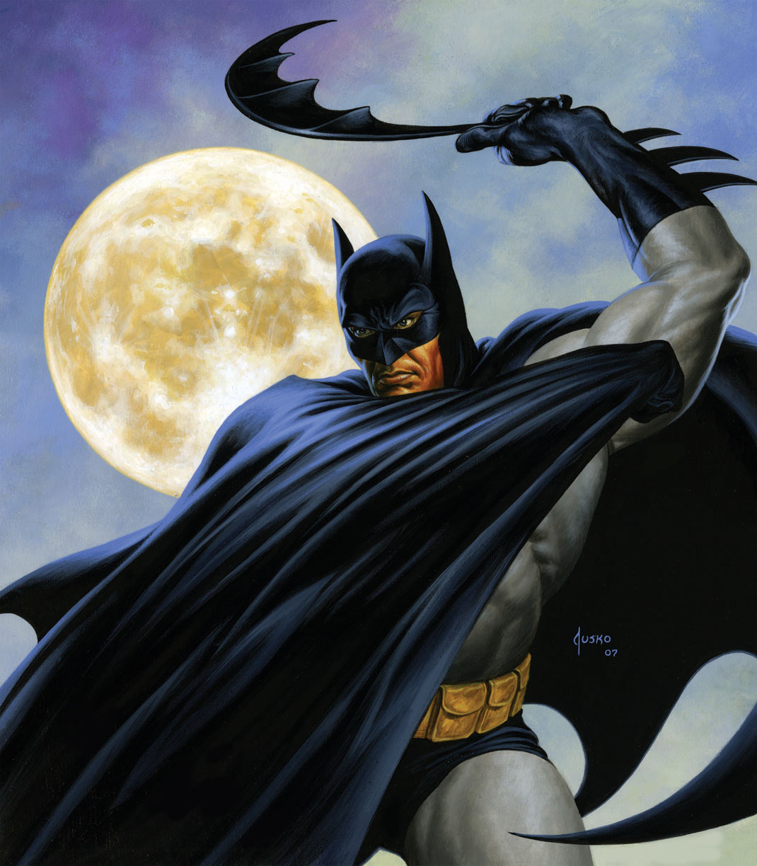 Joe Jusko’s Magnificent Batman Portrait – And Why He Forgot About It 