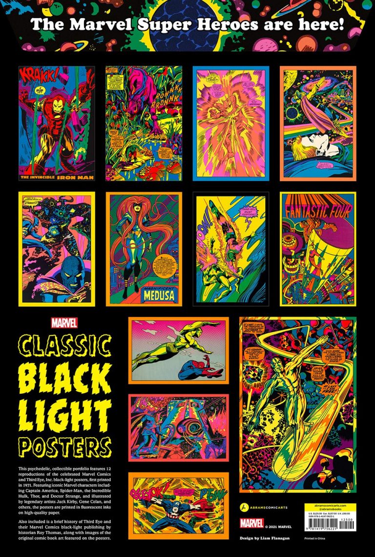 marvel black light posters